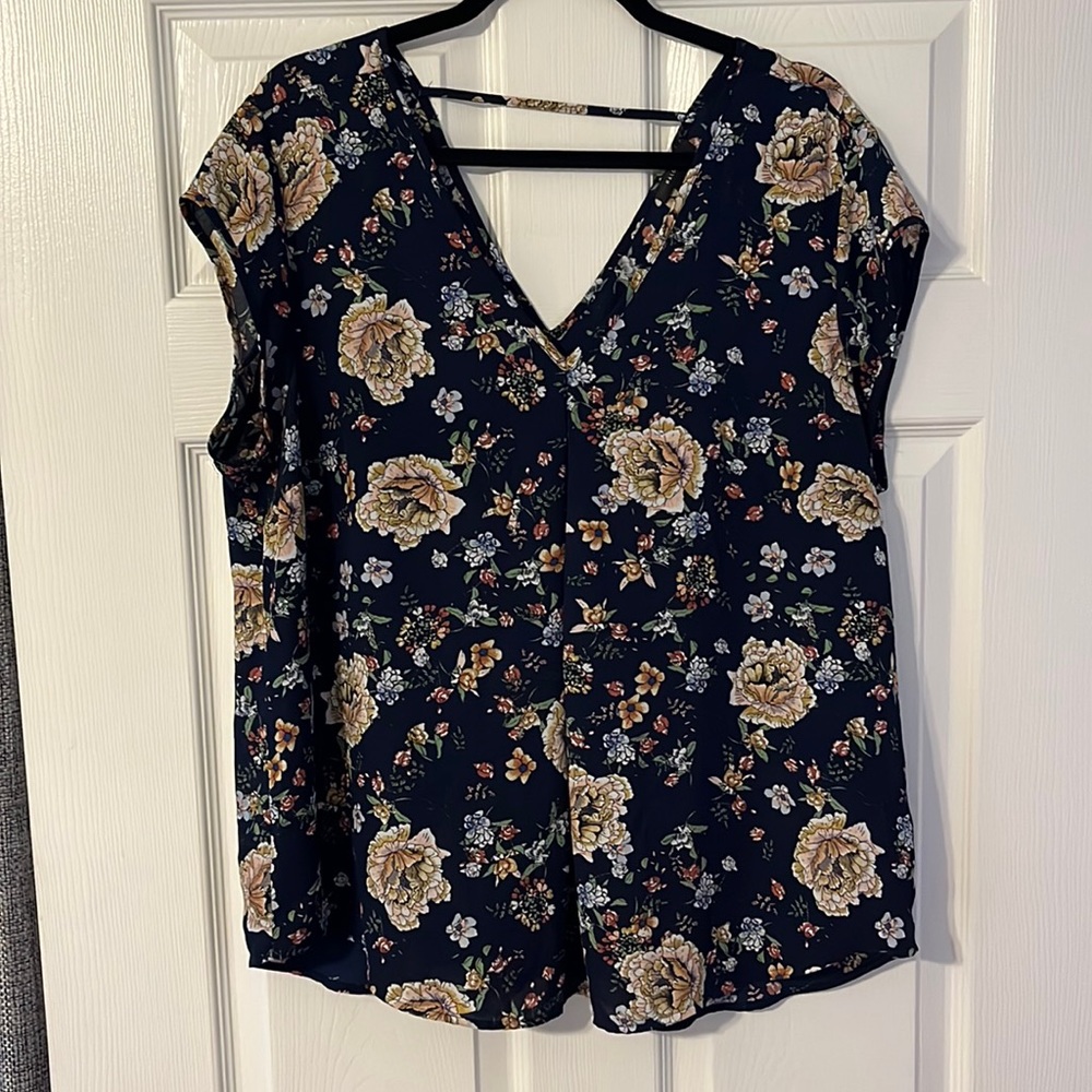 EUC Halogen Floral Blouse